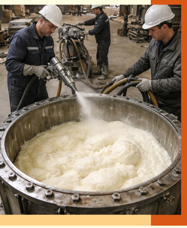 Заливка ППУ в емкости в Сибае от 7450 руб. — утепление емкости под ключ | ТепломастерСба