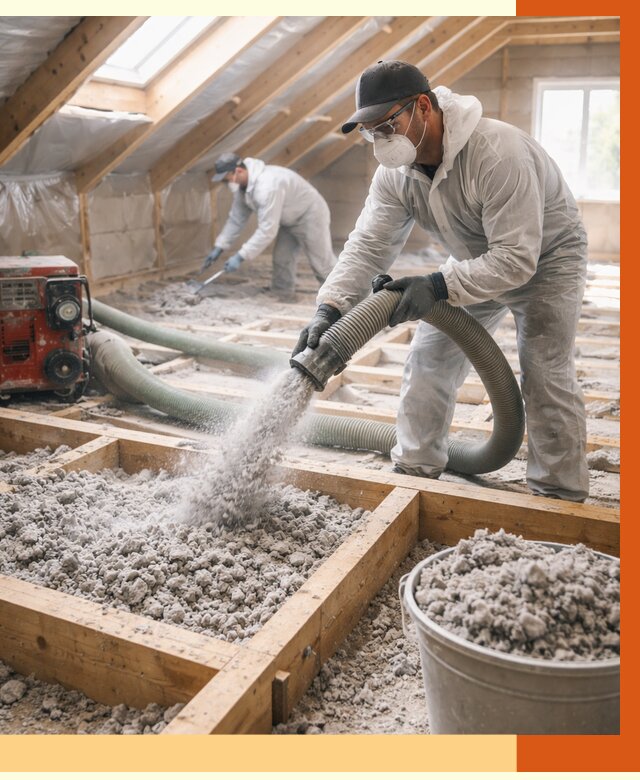 Утепление эковатой в Сибае от 3031 руб./м2 — монтаж и задувка | ТепломастерСба