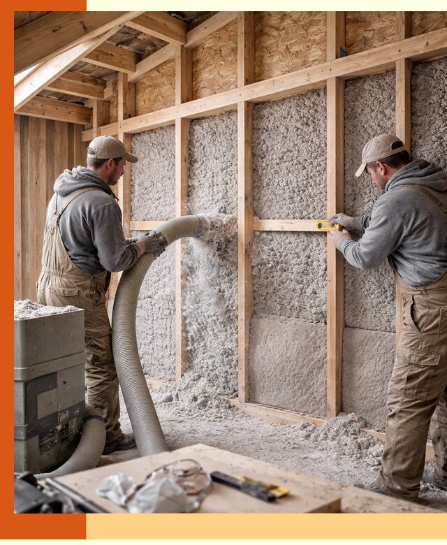 Утепление эковатой стен, потолков и перекрытий в Сибае