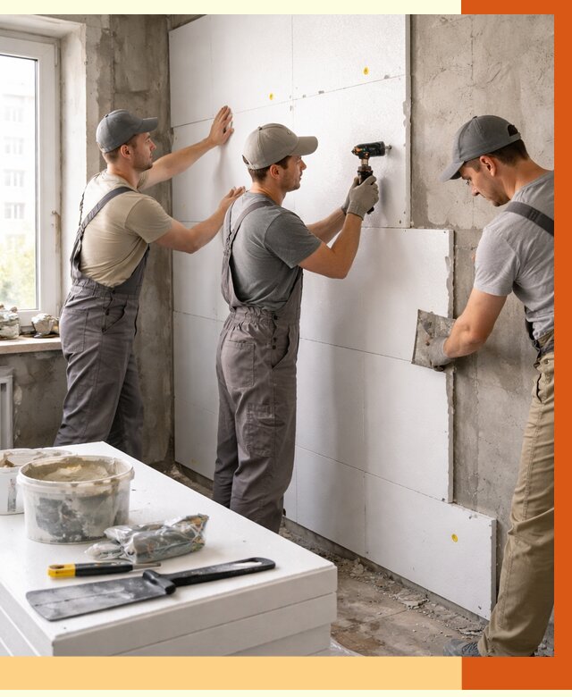 Утепление пенопластом домов и стен в Сибае от 1901 руб. — ТепломастерСба