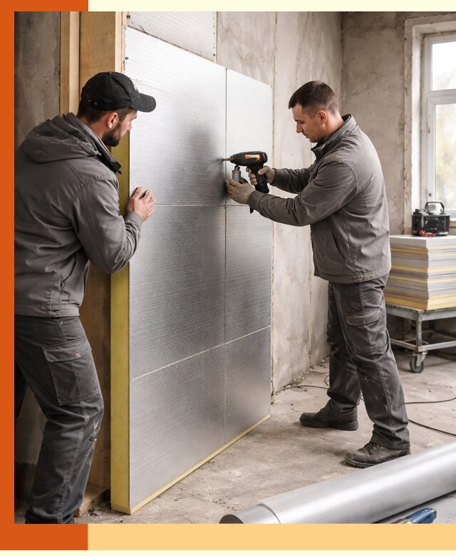 Утепление PIR панелями домов и зданий в Сибае