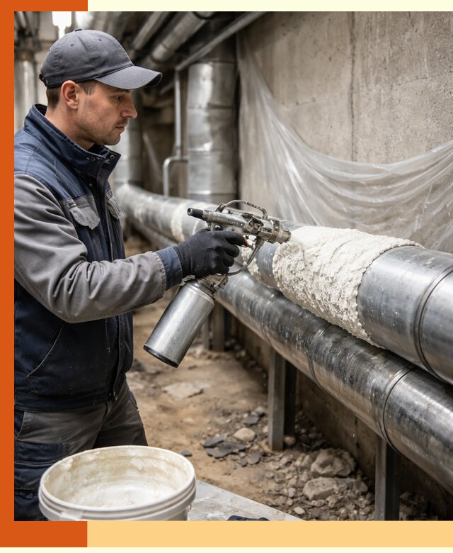 Утепление труб жидкой теплоизоляцией в Сибае