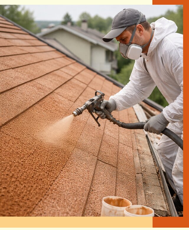 Утепление кровли жидкой пробкой в Сибае от 2775 руб./м² под ключ | ТепломастерСба