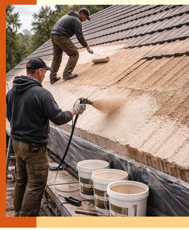 Утепление кровли жидкой пробкой в Сибае для домов и зданий