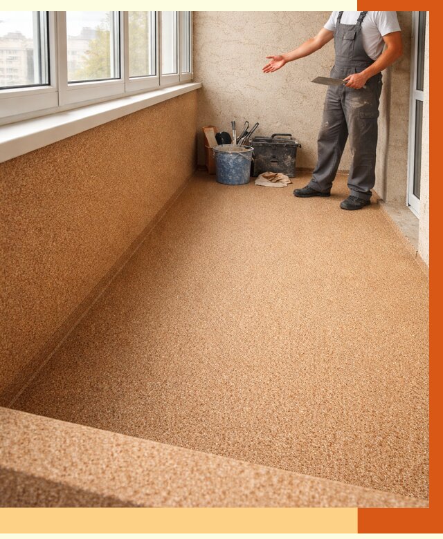 Утепление балкона жидкой пробкой в Сибае от 3751 руб/м² под ключ | ТепломастерСба