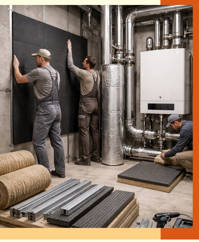 Шумоизоляция котельной в Сибае от 6679 руб. под ключ | Профессиональная звукоизоляция — ТепломастерСба