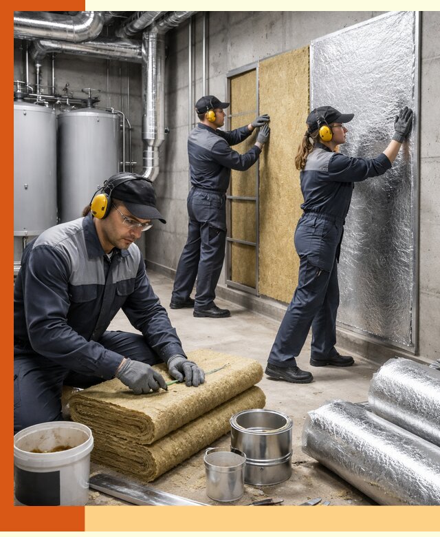 Шумоизоляция котельной в Сибае: профессиональный монтаж и материалы