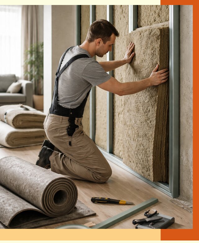 Шумоизоляция перегородок в Сибае от 1696 руб. за м2 — ТепломастерСба