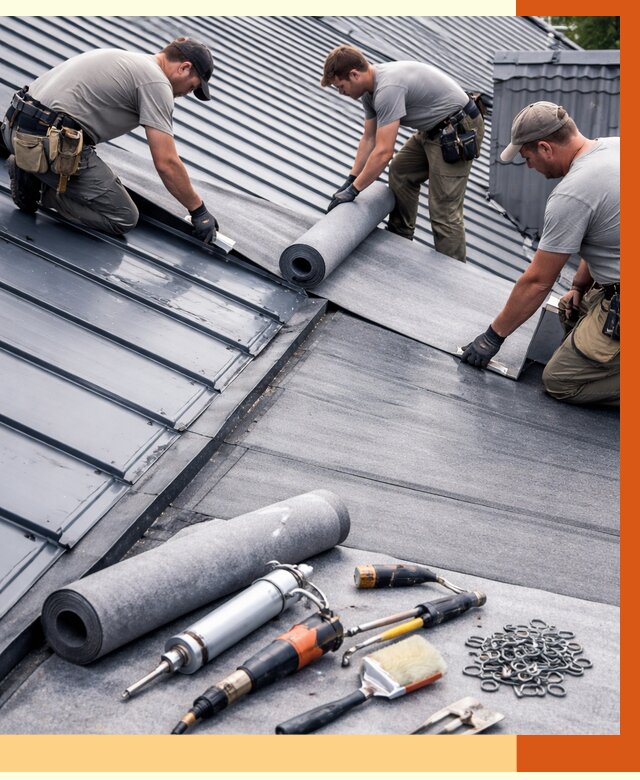 Гидроизоляция металлической кровли полимочевиной в Сибае от 8735 руб. | ТепломастерСба