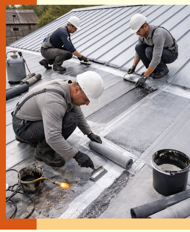 Гидроизоляция металлической кровли с гарантией в Сибае