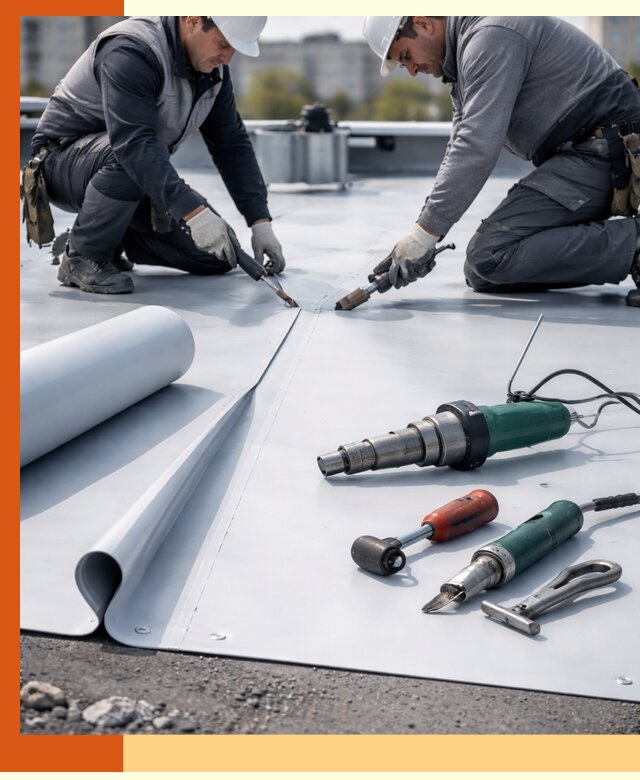 Гидроизоляция мембранной кровли в Сибае: монтаж и ремонт быстро