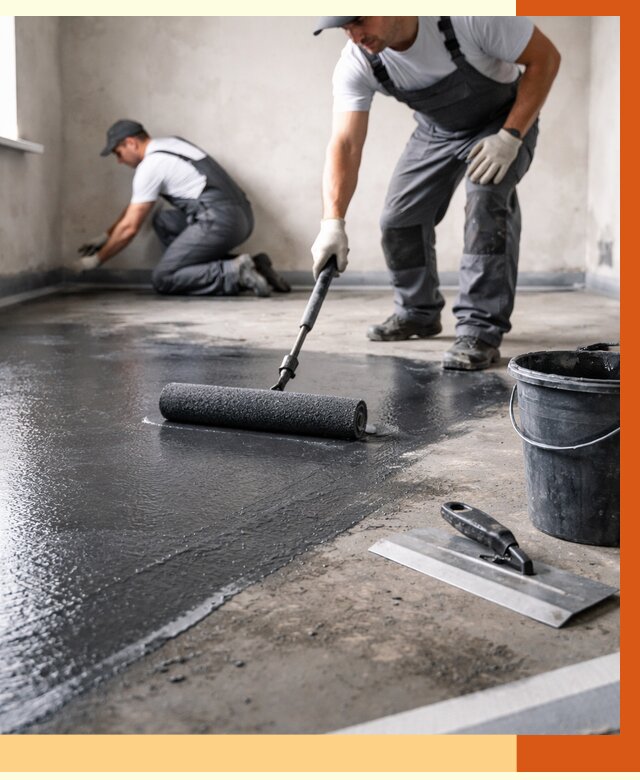 Профессиональная гидроизоляция пола в Сибае от 8735 руб. под ключ | ТепломастерСба