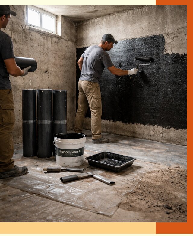 Гидроизоляция подвала в Сибае от 3597 руб. под ключ | Профессионально — ТепломастерСба