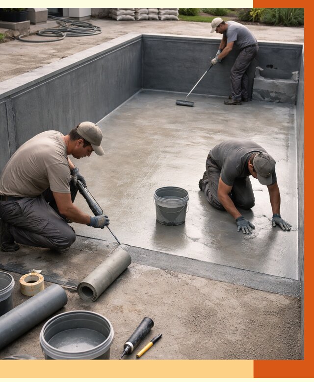 Профессиональная гидроизоляция бассейна в Сибае от 6679 руб. за м2 | ТепломастерСба