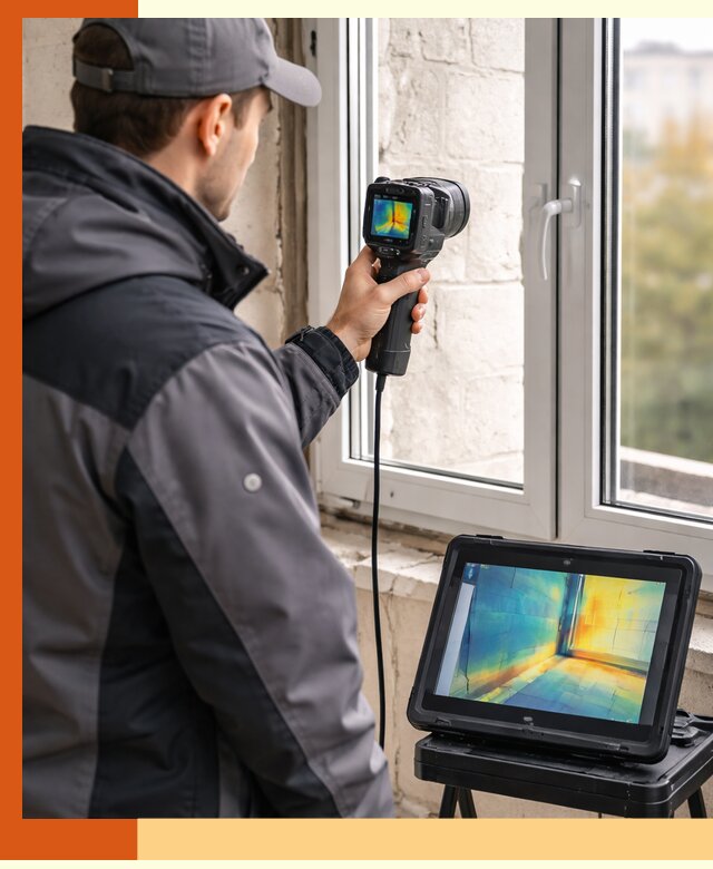 Тепловизионное обследование дома в Сибае для выявления утечек тепла