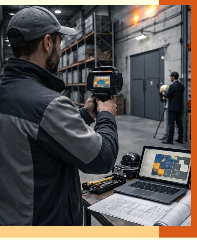 Тепловизионное обследование склада в Сибае от 6679 руб. | ТепломастерСба