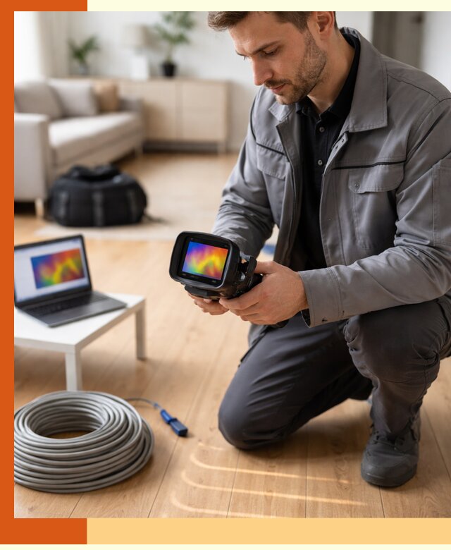 Тепловизионное обследование тёплого пола в Сибае для точной диагностики