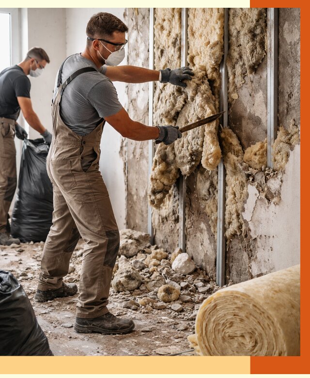 Демонтаж старого утеплителя в Сибае от 3597 руб. — работы под ключ | ТепломастерСба