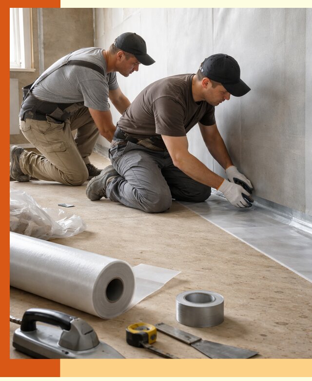 Монтаж пароизоляции для дома и помещений в Сибае